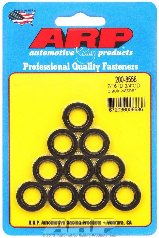 ARP Black Washers - 7/16 ID x 3/4 OD (10) 200-8558