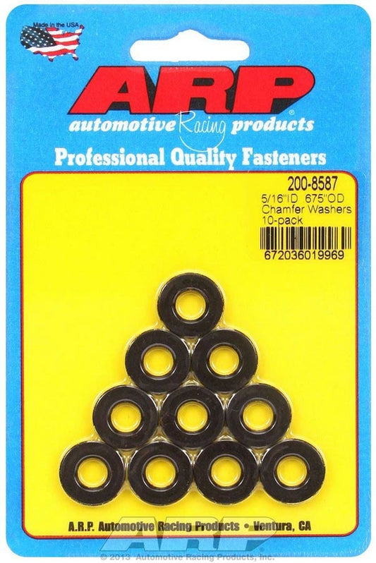 ARP Black Washers - 5/16 ID x .675 OD (10) 200-8587