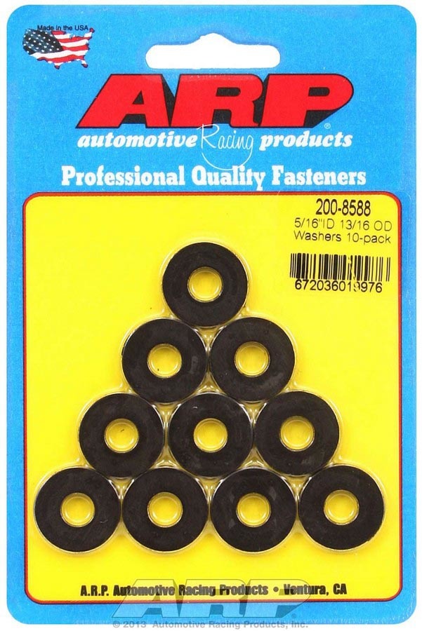 ARP Black Washers - 5/16 ID x 13/16 OD (10) 200-8588