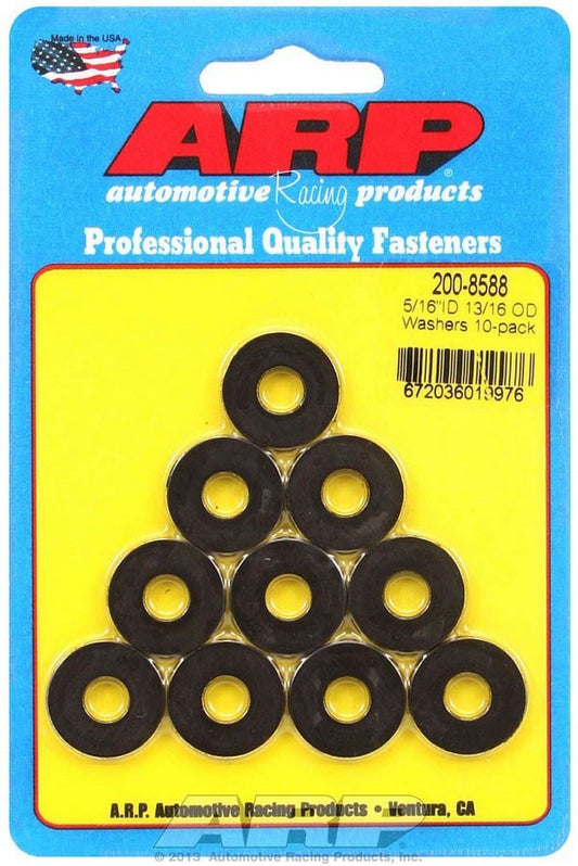 ARP Black Washers - 5/16 ID x 13/16 OD (10) 200-8588