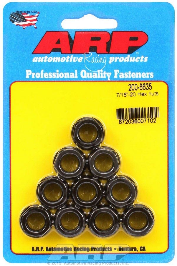ARP Hex Nuts - 7/16-20 (10) 200-8635