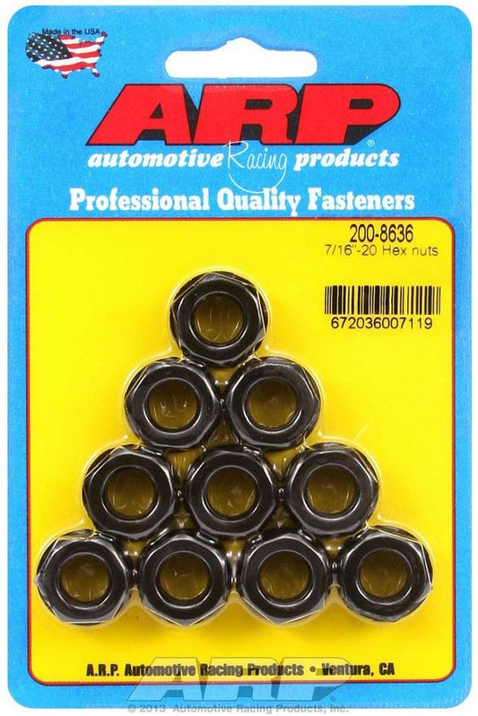 ARP Hex Nuts - 7/16-20 (10) 200-8636