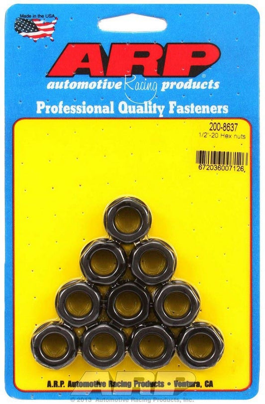 ARP Hex Nuts - 1/2-20 (10) 200-8637
