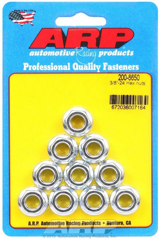 ARP Hex Nuts - 3/8-24 (10) 200-8650