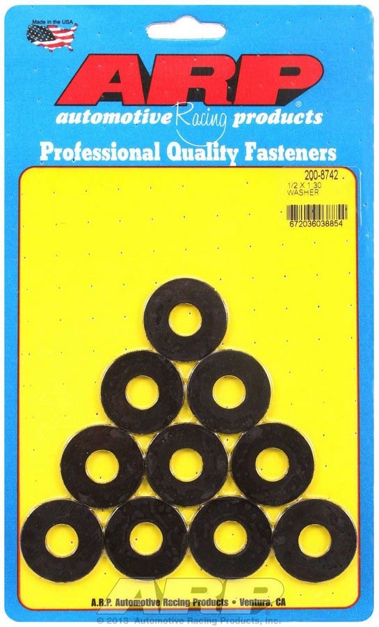 ARP Black Washer - 1/2 ID x 1.300 OD (10pk) 200-8742