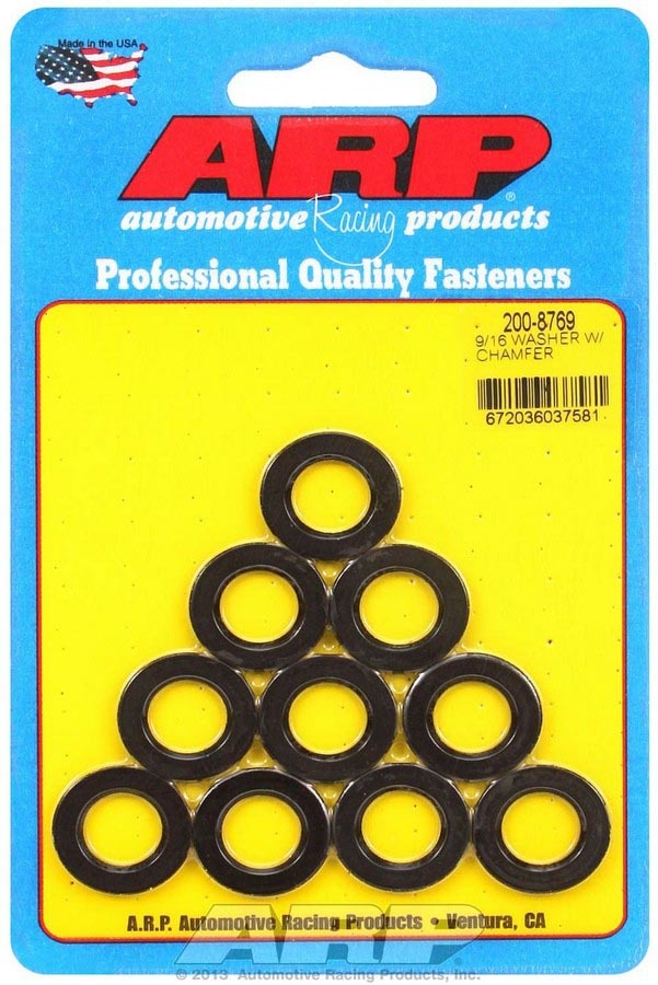 ARP Black Washers - 9/16 ID x 1.00 OD Chamfer (10) 200-8769