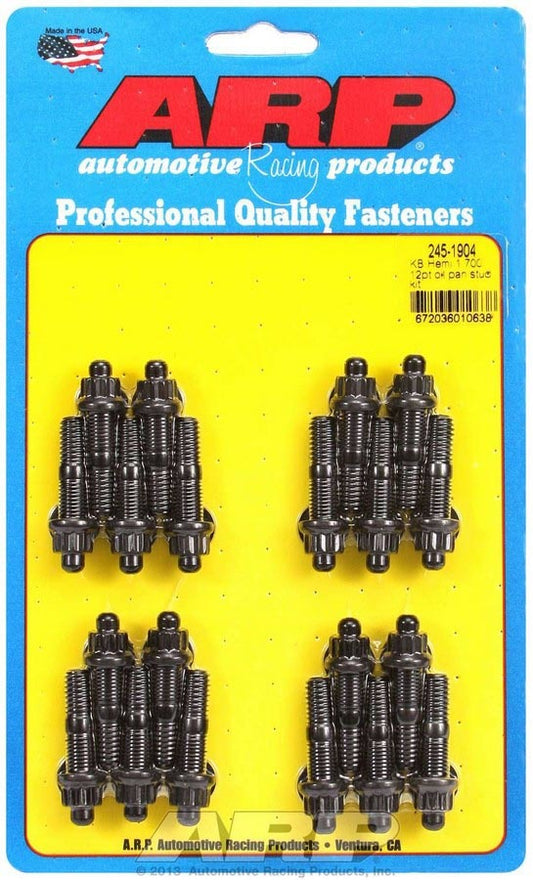 ARP Oil Pan Stud Kit - KB Hemi w/12pt Nuts 245-1904