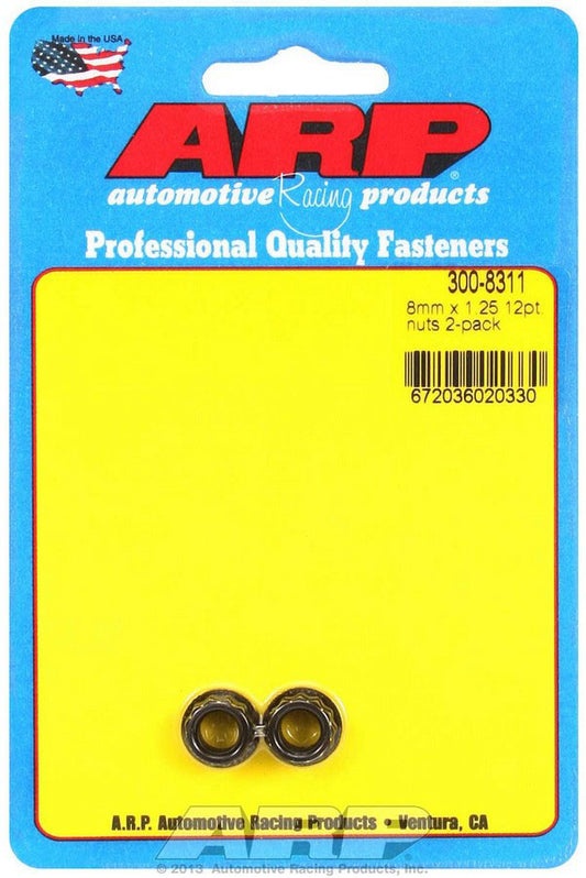 ARP 8mm x 1.25 12pt Nuts (2) 300-8311