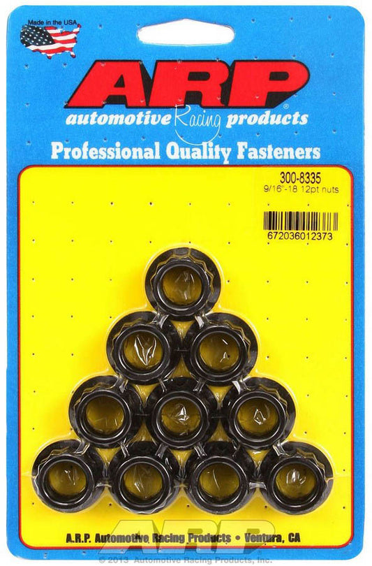ARP 9/16-18 12pt Nuts (10) 300-8335