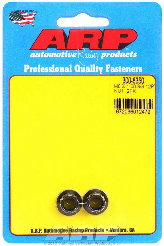 ARP 8mm x 1.00 12pt Nut Kit (2pk) 300-8350