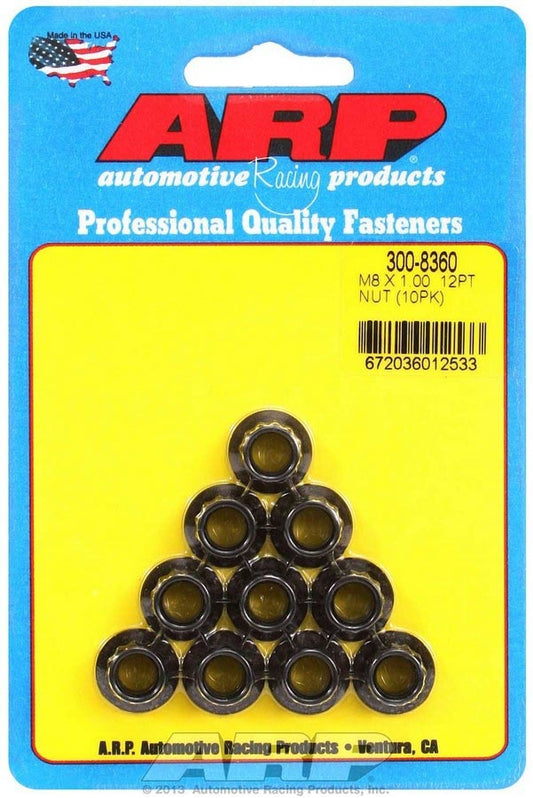 ARP 8mm x 1.00 12pt Nuts (10) 300-8360
