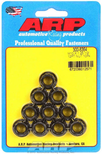 ARP 10mm x 1.25 12pt Nuts (10) 300-8364