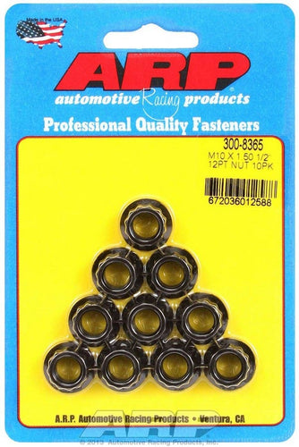 ARP 10mm x 1.50 12pt Nuts (10) 300-8365