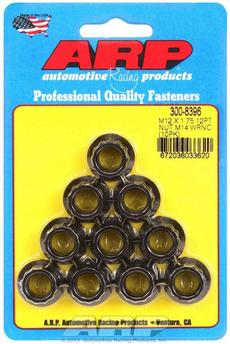 ARP 12mm x 1.75 12pt Nuts (10) 300-8396