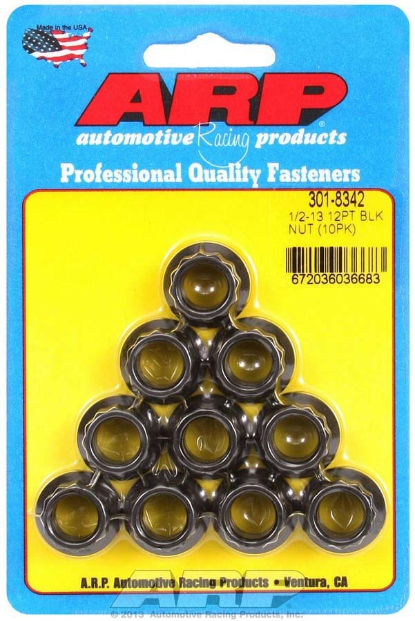 ARP 1/2-13 12pt Nut Kit 10pk 301-8342