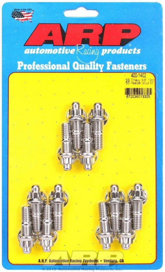 ARP S/S Header Stud Kit - 3/8in x 1.670in OAL (12) 400-1402