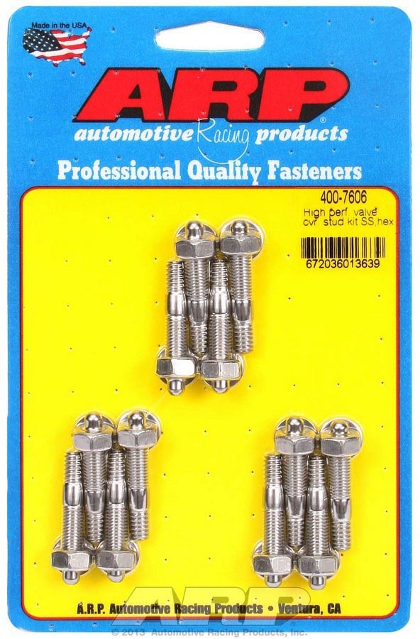 ARP S/S Valve Cover Stud Kit 6pt (12) 400-7606