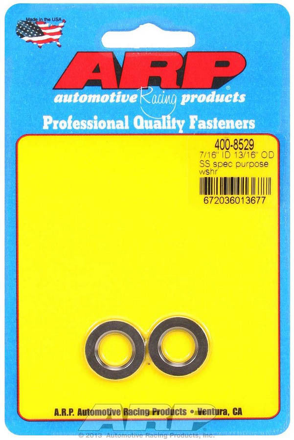 ARP S/S Flat Washers - 7/16 ID x .812 OD (2) 400-8529