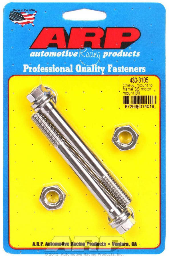 ARP Chevy S/S Motor Mount to Frame Bolt Kit - 6pt 430-3105
