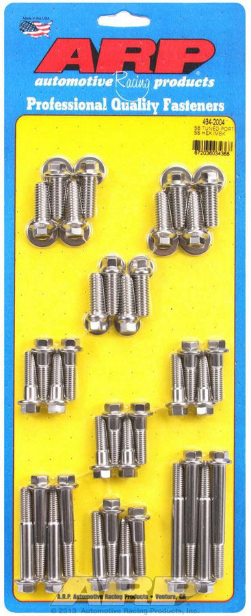 ARP SBC S/S Intake Bolt Kit 6pt 434-2004