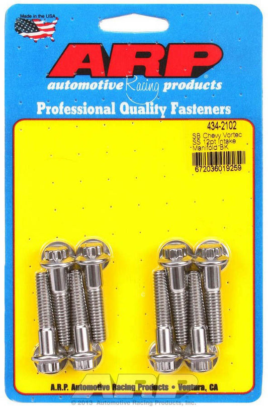 ARP SBC S/S Intake Bolt Kit 12pt 434-2102