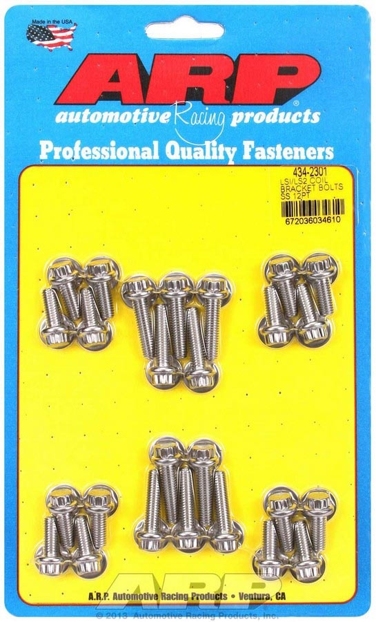 ARP S/S Coil Bracket Bolt Kit - 12pt LS1/LS2 434-2301