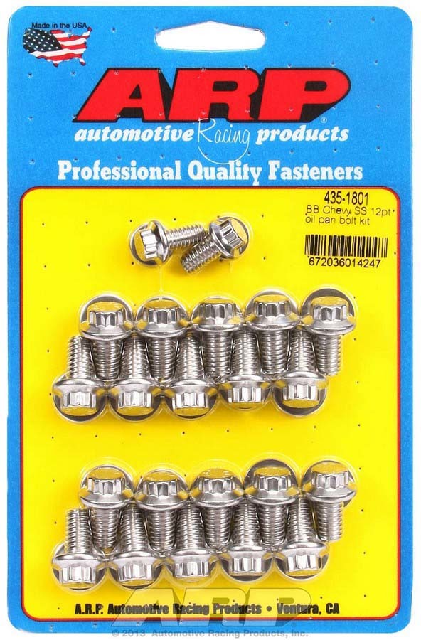 ARP BBC S/S Oil Pan Bolt Kit 12pt 435-1801
