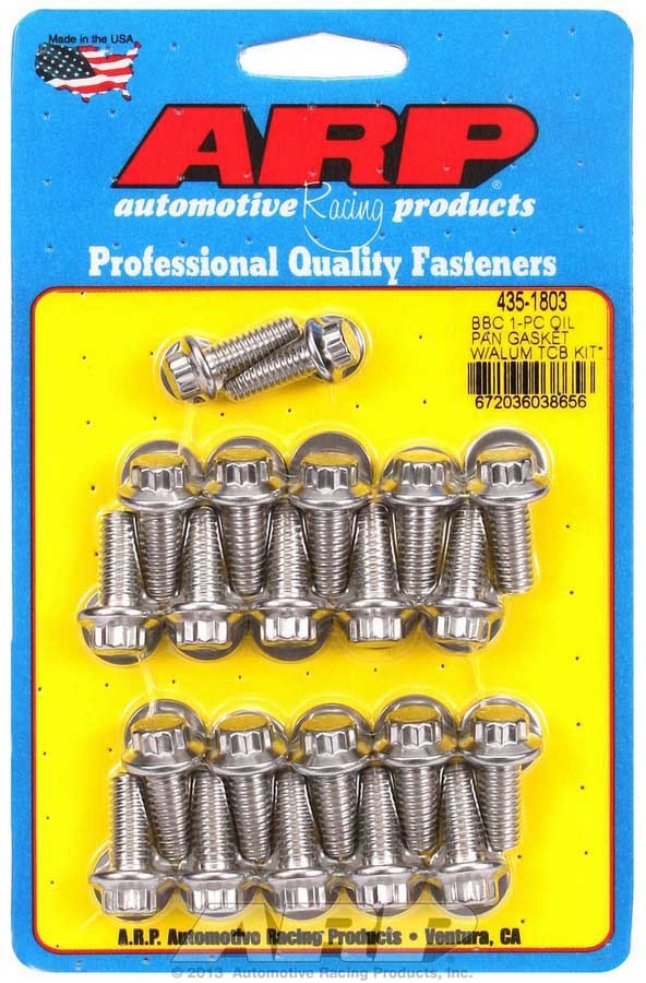 ARP BBC S/S Oil Pan Bolt Kit 12pt 435-1803