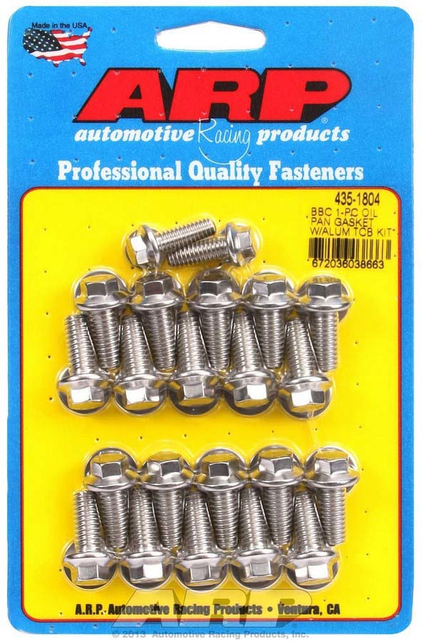ARP BBC S/S Oil Pan Bolt Kit 6pt 435-1804