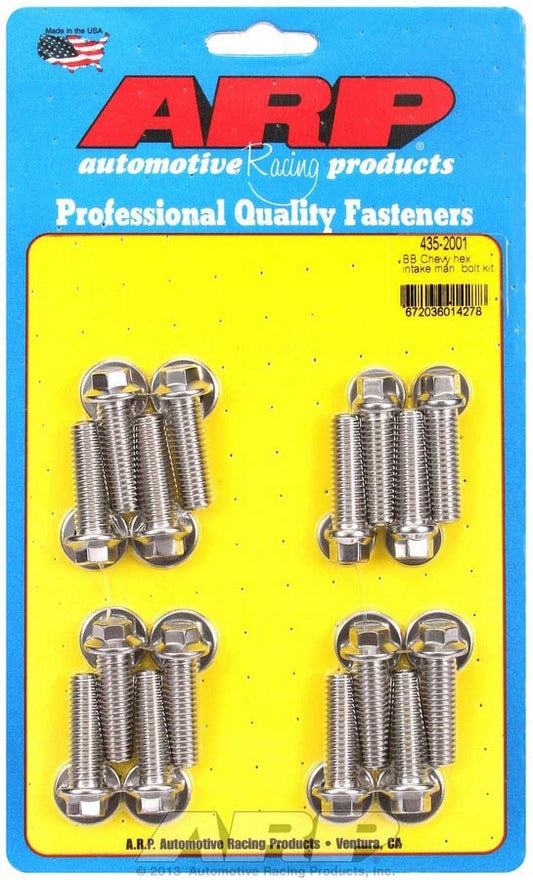 ARP BBC S/S Intake Bolt Kit 6pt 435-2001