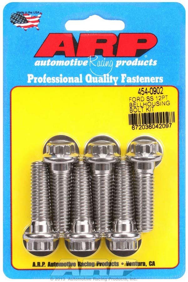 ARP S/S Bellhousing Bolt Kit - 12pt Ford 454-0902
