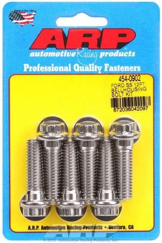 ARP S/S Bellhousing Bolt Kit - 12pt Ford 454-0902