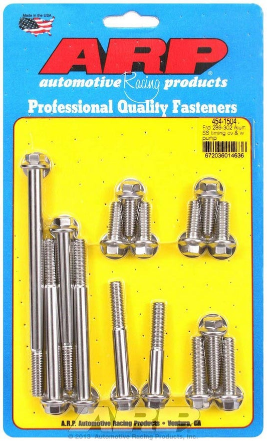 ARP SBF S/S T/C & W/P Bolt Kit 6pt 454-1504