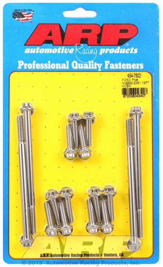 ARP Valve Cover Bolt Kit 12pt SBF 454-7502