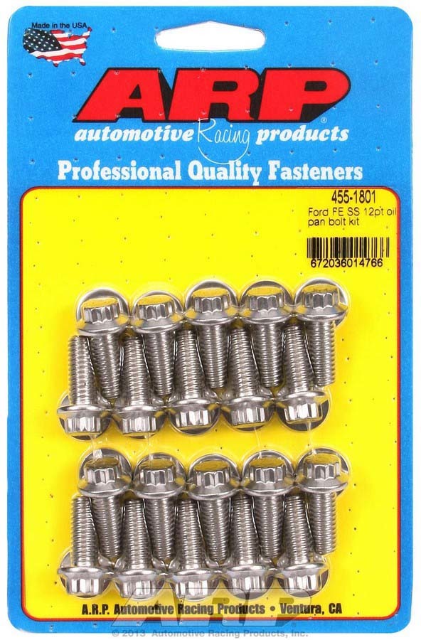 ARP BBF S/S Oil Pan Bolt Kit 12pt 455-1801