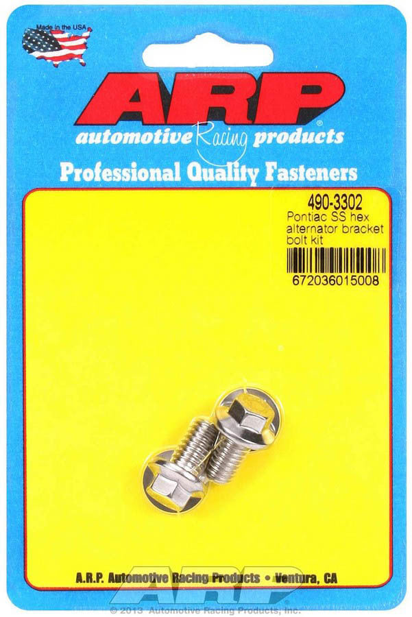 ARP Pontiac S/S Alternator Bracket Bolt Kit 6pt 490-3302