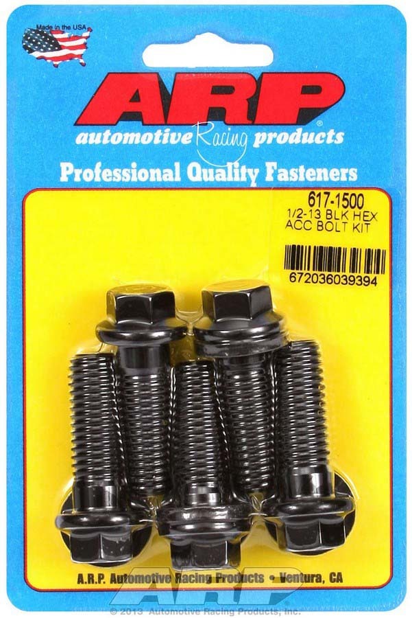 ARP Bolt Kit - 6pt (5) 1/2-13 x 1.500 617-1500