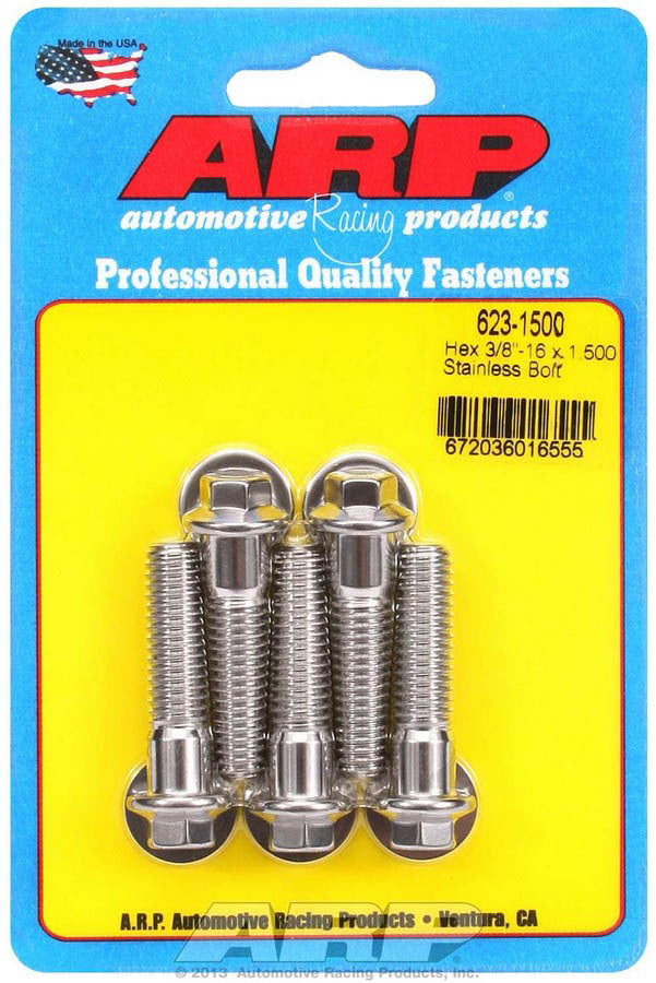 ARP S/S Bolt Kit - 6pt (5) 3/8-16 x 1.500 623-1500