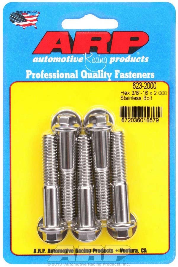 ARP S/S Bolt Kit - 6pt (5) 3/8-16 x 2.000 623-2000
