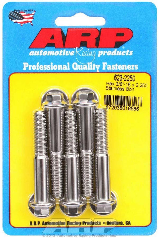 ARP S/S Bolt Kit - 6pt (5) 3/8-16 x 2.250 623-2250