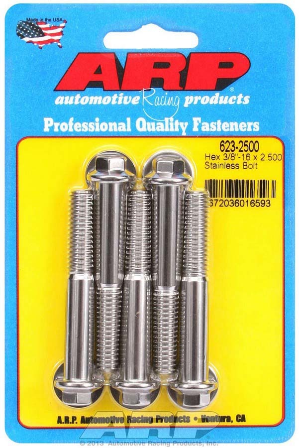 ARP S/S Bolt Kit - 6pt (5) 3/8-16 x 2.500 623-2500