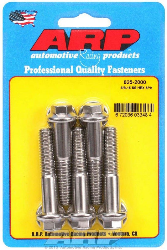 ARP S/S Bolt Kit - 6pt (5) 3/8-16 x 2.000 625-2000
