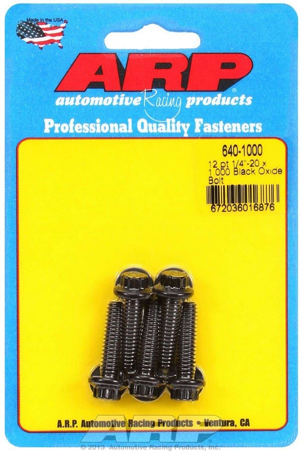 ARP Bolt Kit - 12pt (5) 1/4-20 x 1.000 640-1000