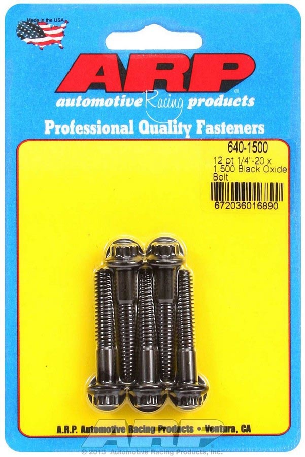 ARP Bolt Kit - 12pt (5) 1/4-20 x 1.500 640-1500
