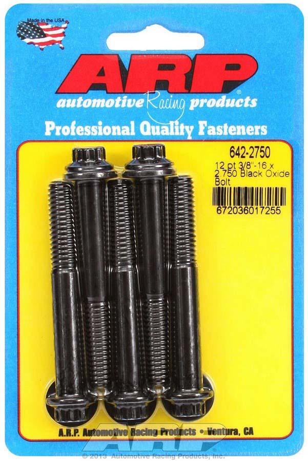 ARP Bolt Kit - 12pt (5) 3/8-16 x 2.750 642-2750