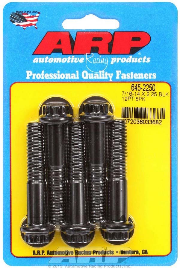 ARP Bolt Kit - 12pt (5) 7/16-14 x 2.250 645-2250