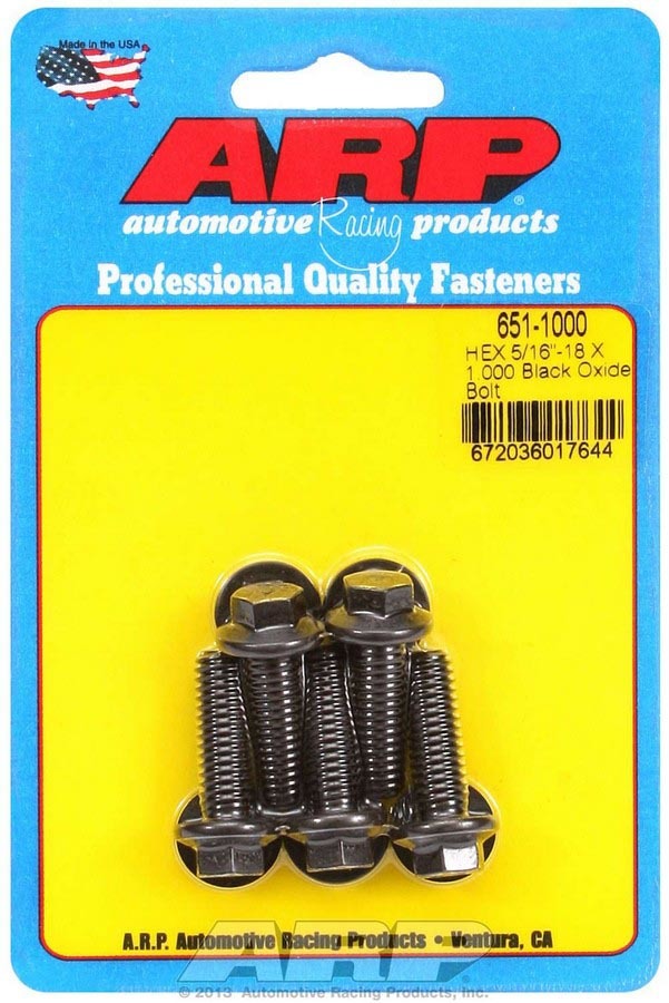 ARP Bolt Kit - 6pt (5) 5/16-18 x 1.000 651-1000