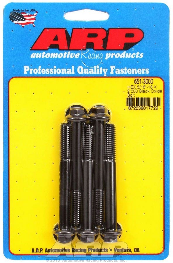 ARP Bolt Kit - 6pt 5pk 5/16-18 x 3.000 651-3000