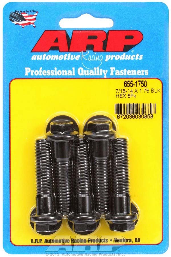 ARP Bolt Kit - 6pt (5) 7/16-14 x 1.750 655-1750