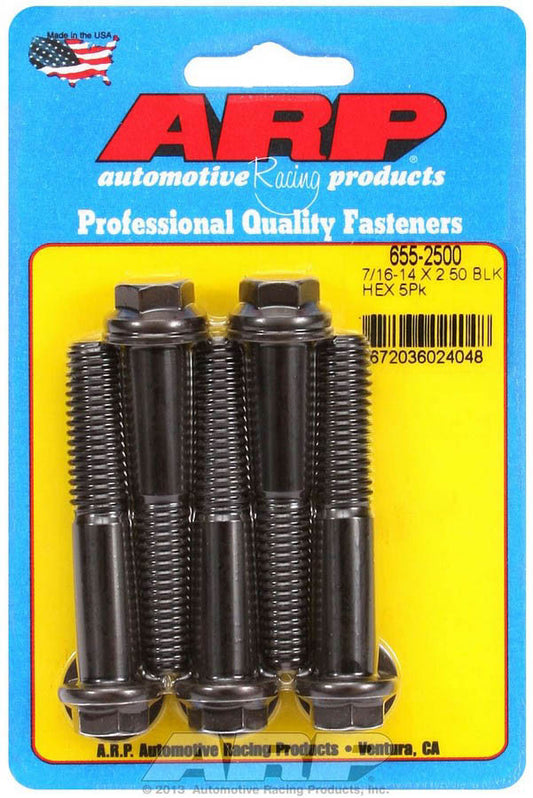 ARP Bolt Kit - 6pt (5) 7/16-14 x 2.500 655-2500